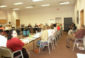 Photo: Child Support Professionals from Wisconsin, Illinois and Indiana meet to discuss common goals.